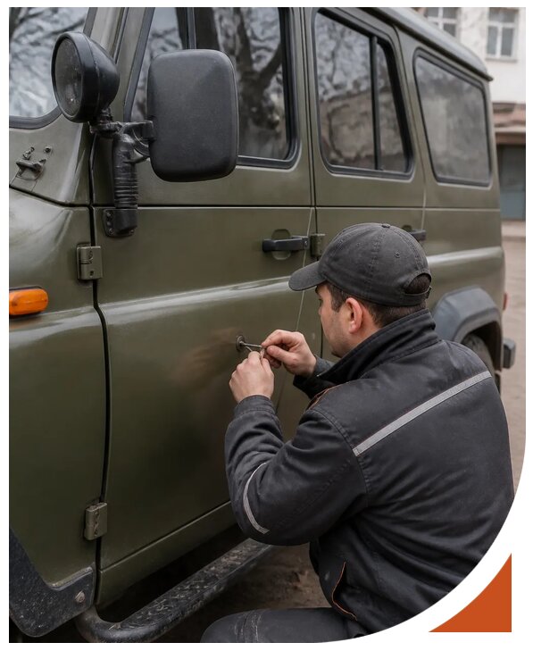 Профессиональное вскрытие автомобиля УАЗ без повреждений в Красногорске
